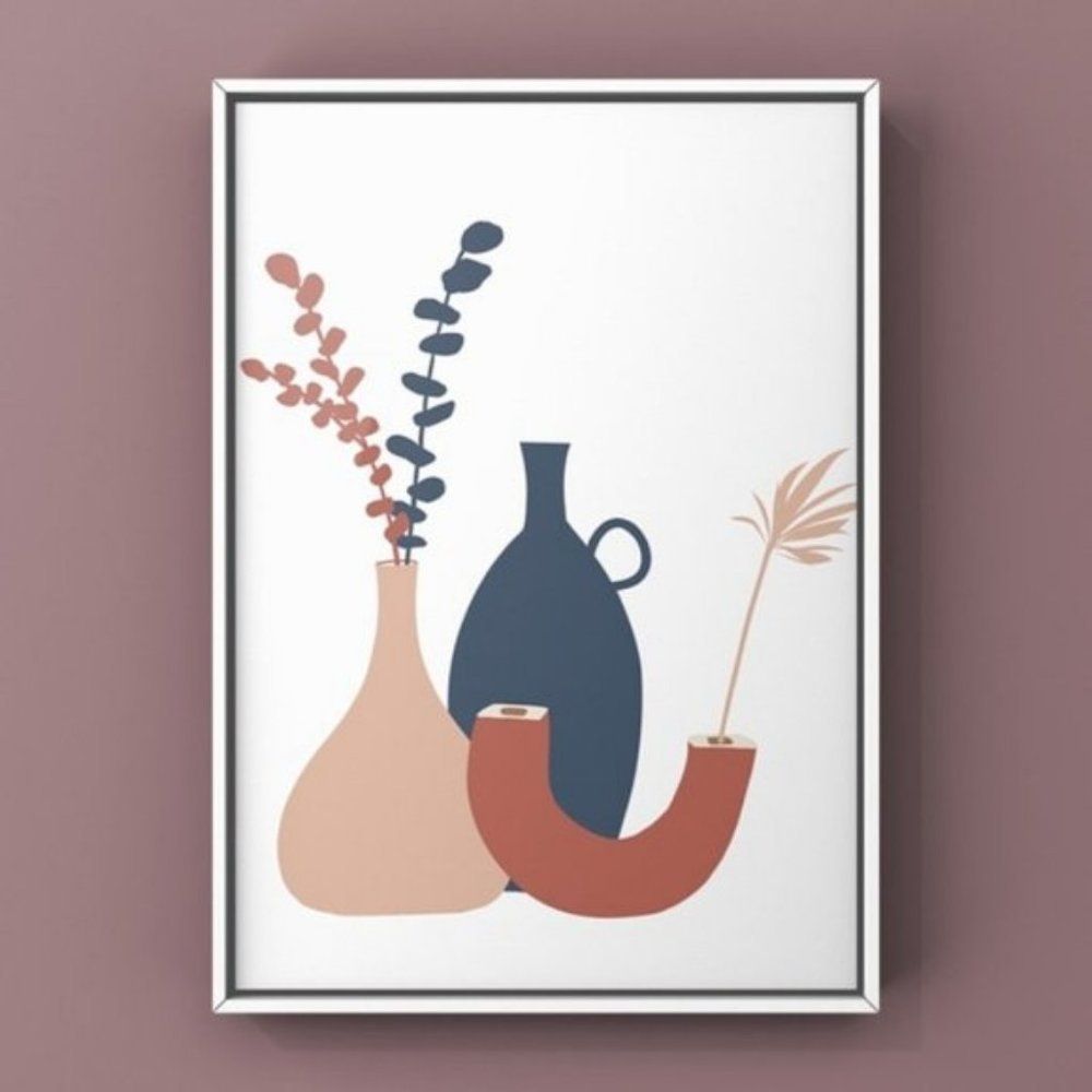 Modern minimalist boho abstract wall art print